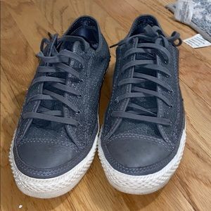 COPY - Sparkly gray converse sneakers